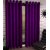 Styletex Plain Polyester Purple Window Curtain (Set of 2)