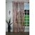 Lushomes Stylish Brown Sheer Curtains with Stripes for Doors