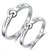 Prince  Princess Sterling Silver Designer Couple rings