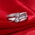 King  Queen Edition Cubic Zirconia Crystal Silver Adjustable Love Couple Rings By DC