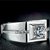 King  Queen Love Forever Sterling Silver Cubic Zirconia Elements Adjustable Couple Rings