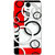 Lenovo K5 Note Case, Circles White Red Black Slim Fit Hard Case Cover/Back Cover for Lenovo K5 Note
