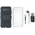 Redmi Note 4 Shockproof Tough Armour Defender Case with Memory Card Reader, Silicon Back Cover and Earphones