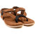 Floxtar Men's Brown Velcro Sandals