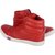 Floxtar Men's Red Lace-up Sneakers