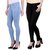 4queen ladies jeans BLUE AND BLACK COMBO