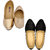 Combo Pack of Two Multicolor Shiny Stylish Ballerina For Women (foot-1555-2-1305-gld-1360-blk)