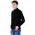Tapasya Full Sleeve Black Winter Fleece Cotton Sweatshirt