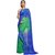 Florence Blue Chiffon Printed Saree With Blouse