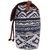 Suprino Beautiful printed Cotton canvas with PU Flap Sling bag for Girls and women's ( blue colour)