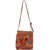 Suprino Beautiful printed poly canvas with PU Flap Slingbag for Girls and Women ( multi colour)