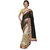 Florence Black Chiffon Embroidered Saree With Blouse