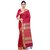 Florence Red Art Silk Printed Saree With Blouse