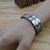 WF Ever Shiny SILVER Fish Scale Bracelet Bangles For Women Jewellery