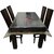 Ans Center Table /Dinning Table 4 seater Transperent 38x58 inches Golden