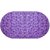 Bath Mat Non Slip oval Purple Color PVC Floor Bath Mat/Shower Mat (60 L CM x 40 W CM)