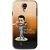 Snooky Printed True Dream Mobile Back Cover For Samsung Galaxy S4 - Brown