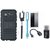 Vivo Y55s Shockproof Tough Armour Defender Case with Memory Card Reader, Free Selfie Stick, Tempered Glass, LED Light and OTG Cable