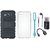 Vivo Y69 Shockproof Tough Armour Defender Case with Memory Card Reader, Silicon Back Cover, Earphones, USB LED Light and OTG Cable