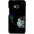 Snooky Printed Color Of Smoke Mobile Back Cover For HTC One M7 - Black