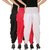 Culture the Dignity Women's Lycra Side Plated Dhoti Patiala Salwar Harem Pants Combo - C_SP_DH_BPW - Black - Pink - White - Pack of 3