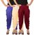 Culture the Dignity Women's Lycra Side Plated Dhoti Patiala Salwar Harem Pants Combo - C_SP_DH_B1CM - Blue - Cream - Maroon - Pack of 3