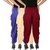 Culture the Dignity Women's Lycra Side Plated Dhoti Patiala Salwar Harem Pants Combo - C_SP_DH_B1CM - Blue - Cream - Maroon - Pack of 3