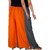Culture the Dignity Women's Rayon Solid Palazzo Ethnic  Pants Palazzo Ethnic Trousers Combo of 2 -  Grey -  Orange -  C_RPZ_G1O -  Pack of 2 -  Free Size