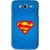 Snooky Printed Super Logo Mobile Back Cover For Samsung Galaxy Grand - Blue