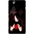 Snooky Printed Broken Heart Mobile Back Cover For Sony Xperia C4 - Black