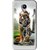 Snooky Printed Mechanical Lion Mobile Back Cover For Meizu M2 Note - Grey