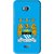Snooky Printed Eagle Logo Mobile Back Cover For Micromax Bolt Q336 - Blue