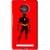 Snooky Printed Electric Man Mobile Back Cover For Micromax Yu Yuphoria - Red