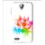 Snooky Printed Colorfull Flowers Mobile Back Cover For Lenovo A850 - Multi
