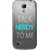 Snooky Printed Talk Nerdy Mobile Back Cover For Samsung Galaxy s4 mini - Grey