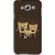 Snooky Printed Wake Up Coffee Mobile Back Cover For Samsung Galaxy E7 - Brown