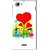 Snooky Printed Heart Plant Mobile Back Cover For Sony Xperia J - White