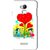 Snooky Printed Heart Plant Mobile Back Cover For Coolpad Dazen Note 3 - White