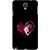 Snooky Printed Lady Heart Mobile Back Cover For Samsung Galaxy Note 3 neo - Black