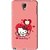 Snooky Printed Pinky Kitty Mobile Back Cover For Samsung Galaxy Note 3 neo - Pink