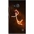 Snooky Printed Burning Man Mobile Back Cover For Microsoft Lumia 735 - Brown
