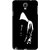 Snooky Printed Thinking Man Mobile Back Cover For Samsung Galaxy Note 3 neo - Black