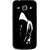 Snooky Printed Thinking Man Mobile Back Cover For Samsung Galaxy Star Advance SM G350E - Black