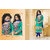Khushali Green Embroidered Georgette Salwar Suit Material
