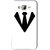 Snooky Printed Tie Collar Mobile Back Cover For Samsung Galaxy J7 - White