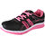 Chevit Women's Black & Pink Sports Shoes