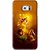 Snooky Printed Maa Durga Mobile Back Cover For Samsung Galaxy S6 Edge Plus - Yellow