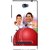 Snooky Printed Play Cricket Mobile Back Cover For HTC 8S - White