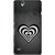 Snooky Printed Hypro Heart Mobile Back Cover For Sony Xperia C4 - Black