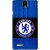 Snooky Printed FootBall Club Mobile Back Cover For Infocus M330 - Blue